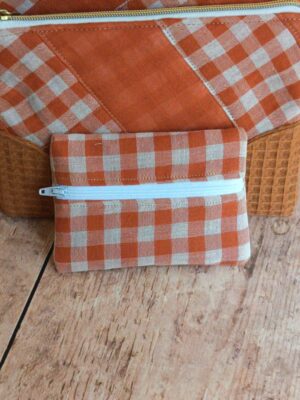 Porte-monnaie textile Vichy