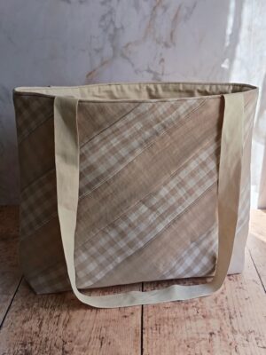 Sac cabas en coton Nuage Vichy