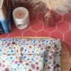 Trio de pochettes à livre matelassées motif Rozenn Prune déclinées dans les 3 formats de la collection